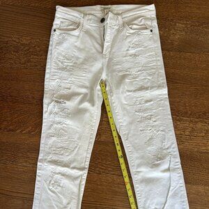 CURRENT/ELLIOTT The Highwaist Straight Super Salty Repair, size 29 EUC